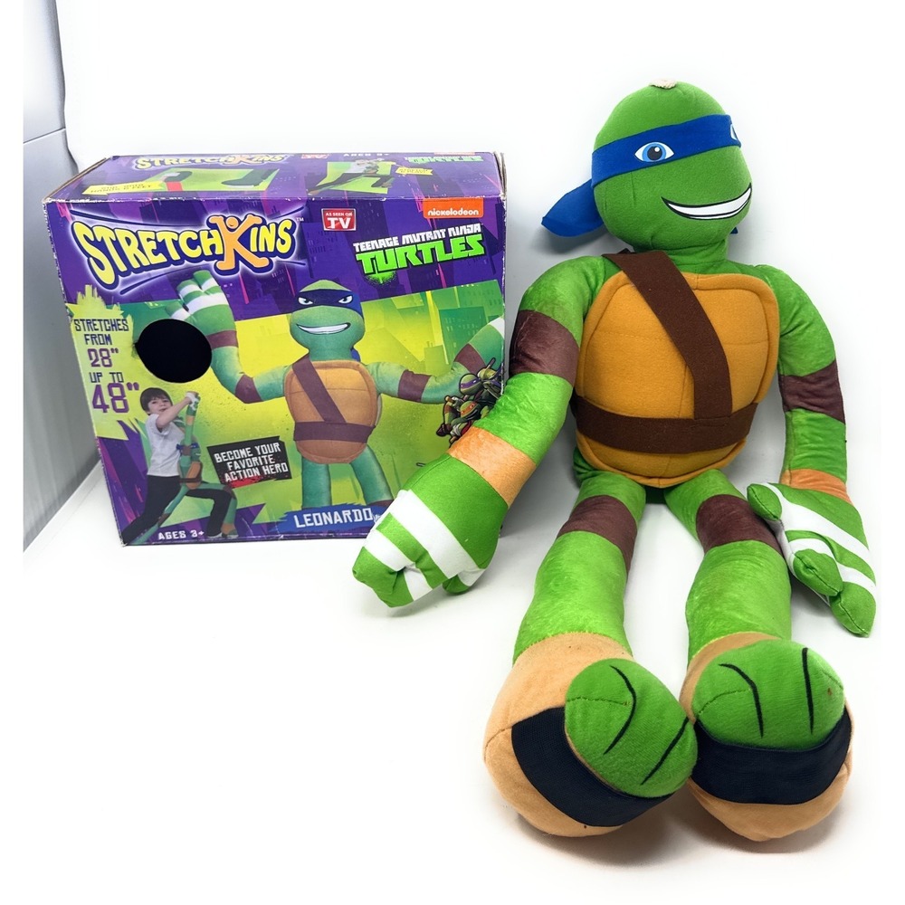 Leonardo Teenage Mutant Ninja Turtles 30"‎ Plush Nickelodeon StretchKins TMNT